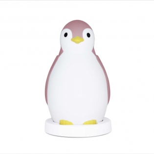 Ночничок-светильник с автоматическим отключением и тренер сна Пингвинёнок PAM розовый