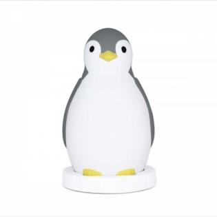 Ночничок-светильник с автоматическим отключением и тренер сна Пингвинёнок PAM серый