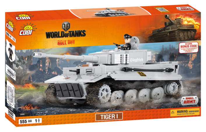 Конструктор COBI World Of Tanks Тигр I, 555  деталей