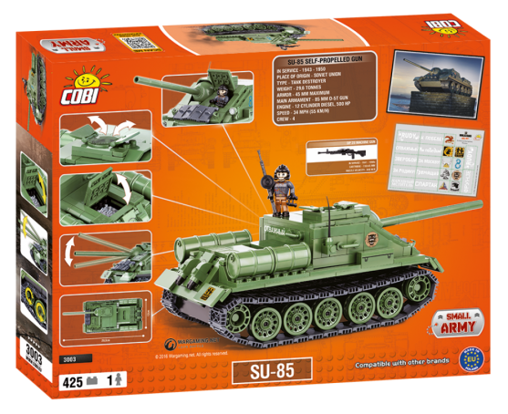 Конструктор COBI World Of Tanks СУ-85, 425  деталей