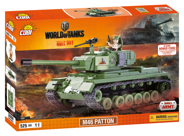 Конструктор COBI World Of Tanks М46 Паттон, 525  деталей